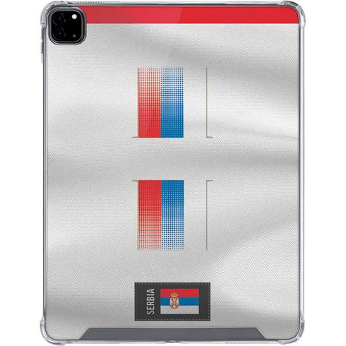 Serbia Soccer Flag iPad Pro 12.9in (2020) Clear Case
